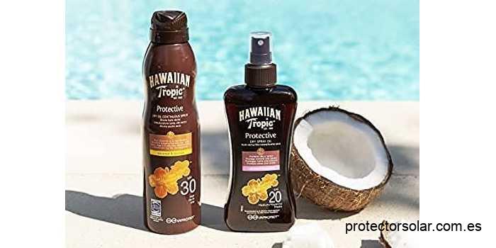 Opinión Hawaiian Tropic Aceite protector en aerosol seco LSF 20: Descubre su encanto 1